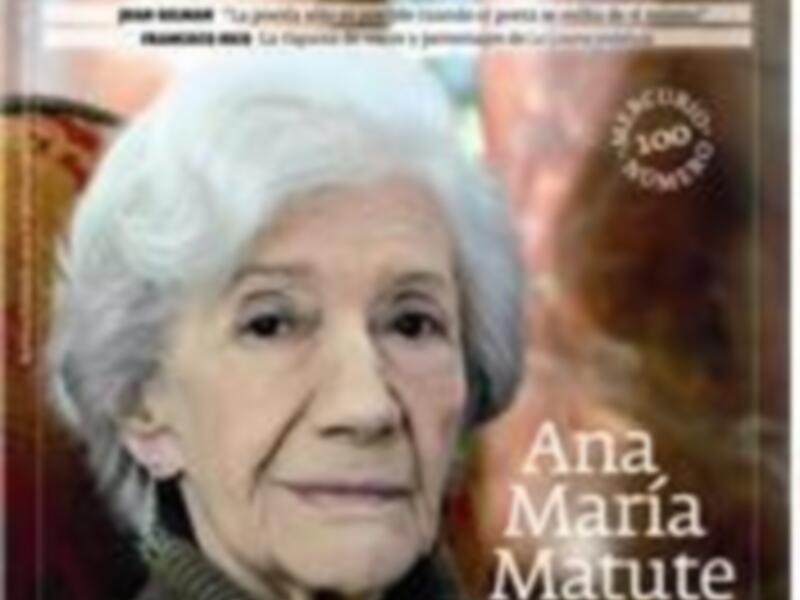 Portada de la revista 'Mercurio' con Ana María Matute, destacando su reflexión sobre la belleza y la importancia de la literatura.