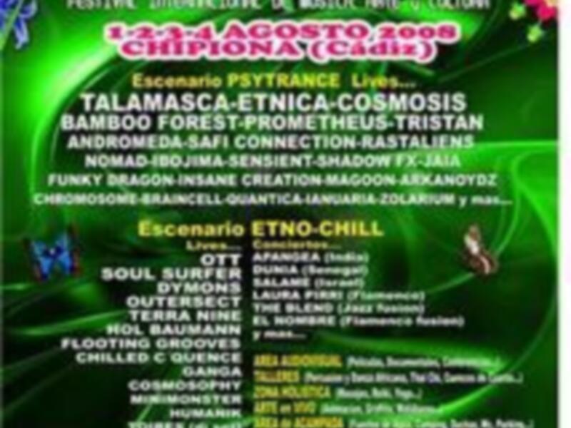 Festival Al Andalus, música y arte en Tablao La Vuelta. Conciertos de Talán, Psicofísica Cosmosis, Bamboo Forest, Prometheus y más. Escenario Etno-Chill con música de Soul, Samba, Reggae, y más.