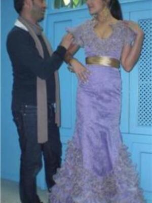 Elisabeth Reyes modelo invitada en la nueva colección de Cristo Bañez  en Simof