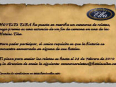 Concurso relatos experiencias Elba Hoteles