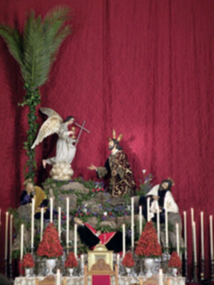 Galería del Altar y Solemne Quinario en honor de Ntro. Sr Jesucristo Orando en el Huerto de la Hermandad de Monte-Sión