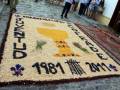 Mosaico floral conmemorativo del XXX Aniversario de la Diócesis de Logroño, 1981-2011.