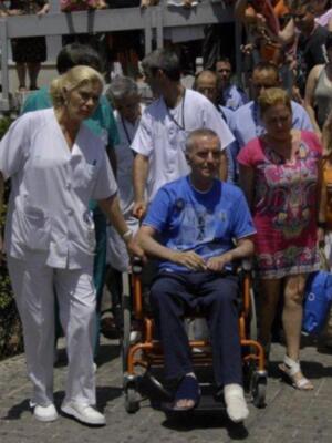 Ortega Cano sigue en silla de ruedas y tendrá que ser operado de nuevo el 14 de septiembre en Sevilla, esta vez de colon