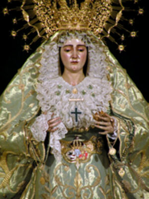 Espectacular altar de cultos de Triduo en honor a María Stma. de las Angustias Coronada de Alcalá del Río‏