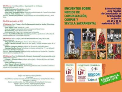 Encuentro sobre Medios de Comunicación, Corpus y Sevilla Sacramental‏