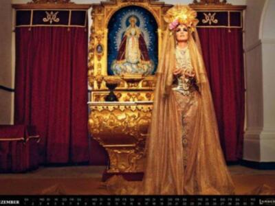 Paz Vega desata la polémica con su foto desnuda junto a una Virgen de Sevilla 