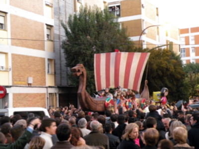 Los Reyes Magos repartieron  ilusión por el barrio de Triana.