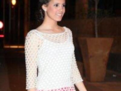 José Fernando ortega apoya a su hermana Gloria Camila en un desfile 