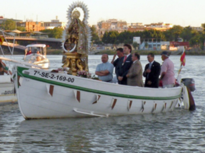 Procesión marinera de la virgen del Carmen de Calatrava.