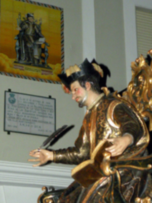 Sevilla.En la villa de Alcalá del Río (Sevilla), se celebró la procesión de subida del Santo Patrón San Gregorio de Osset
