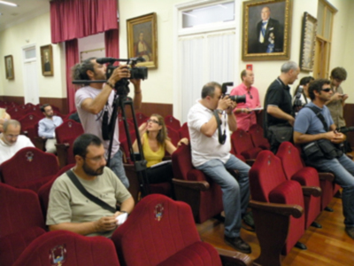 Sevilla. El Ateneo Sevillano presento los nuevos diseño de las carrozas de la cabalgata de Reye 2013.