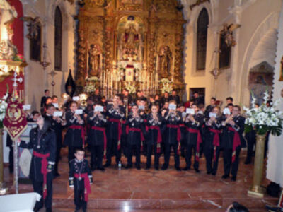 Sevilla.Concierto de marcha procesional de la A.M Dulce Nombre de Jesús de Estepa  en la Iglesia  Parroquial por la Hermandad del Nazareno de Alcalá del Rio.