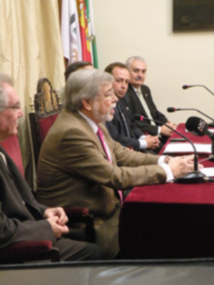 Sevilla.Presentado el cartel anunciador de la cabalgata de Reyes Magos del 2013, obra del pintor José Alberto Bedoya.