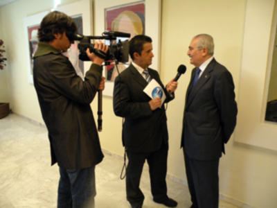 El cartel de la Semana Santa sevillana 2013 atrapado en una pintura
