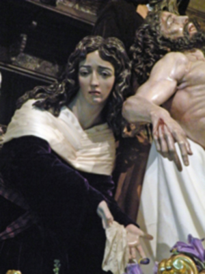 Santa misa de juramento y traslado del Cristo de la Caridad de Santa Marta a su paso procesional.