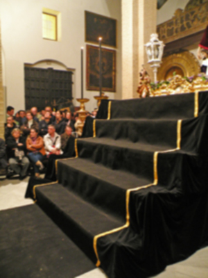 Santa misa de juramento y traslado del Cristo de la Caridad de Santa Marta a su paso procesional.