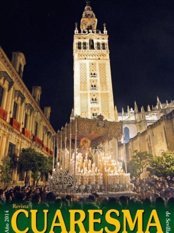 Esta es la portada de la revista Cuaresma 2014 de la Semana Santa de Sevilla