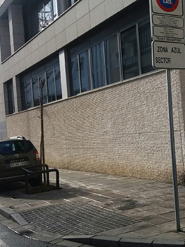 Zona Azul Sector, señal de estacionamiento en la calle.