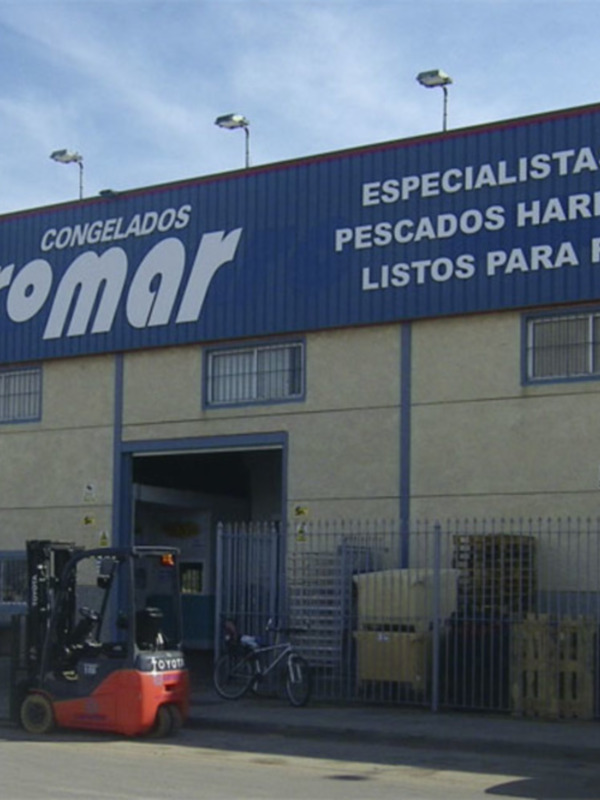 Fábrica Caromar especializada en congelados y pescados harinados, listos para freír.