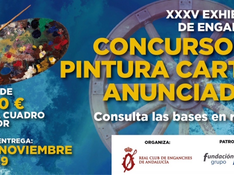 XXXV Exhibición de Pintura para el Cuadro Ganador. Premio de 4.000 €. Consulta las bases en rcea.es. Real Club de Enganches de Andalucía. Patrocinio de Azvi.