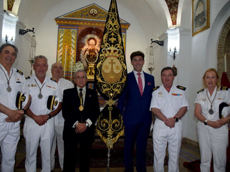  El arte del bordado revive una joya devocional tras 24 años de uso en la hermandad de Calatrava de Sevilla 