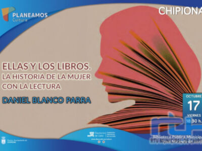 La biblioteca municipal de Chipiona ofrece este viernes una charla de Daniel Blanco sobre la historia de la mujer con la lectura