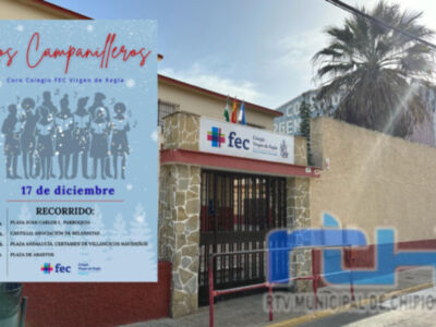 Vuelven los campanilleros del Colegio FEC Virgen de Regla a las calles de Chipiona