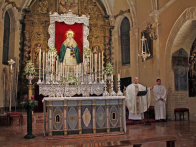 La Hermandad de la Esperanza de Alcalá del Río, celebra sus cultos anuales en torno a la Festividad de la Expectación del Parto