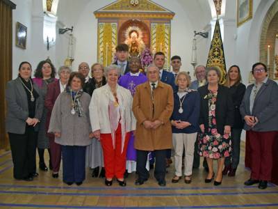 Solemne toma de posesión en la Capilla de la Santa Cruz del Rodeo de la Hermandad del Carmen de Calatrava