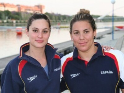 Yurema Requena y Margarita Domínguez levantan el telón del V Mundial de Natación en Aguas Abiertas de Sevilla 2008 