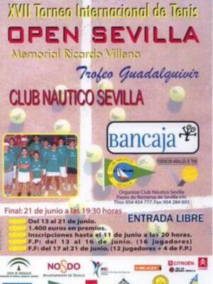 El Club Náutico de Sevilla acoge del 13 al 21 de Junio el XVII Torneo Internacional Open de Sevilla Memorial Ricardo Villena