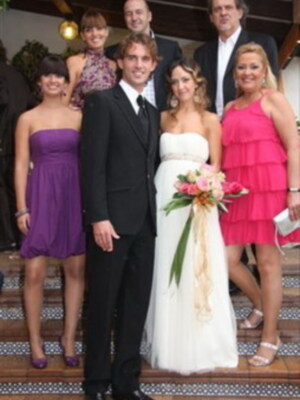 Rocio Martin madrina en la boda de su hijo Tharsis