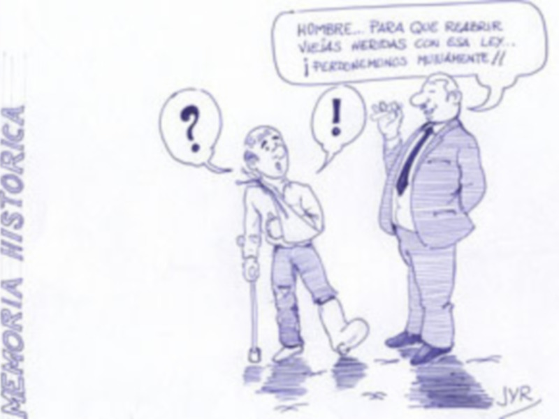 Hombre discapacitado pregunta a otro hombre: "¿Para qué reeducar vicios heredados con esa ley? ¡Personas maltratan mutuamente!"