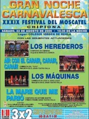 Convocada la Gran Noche Carnavalesca del Festival del Moscatel.-