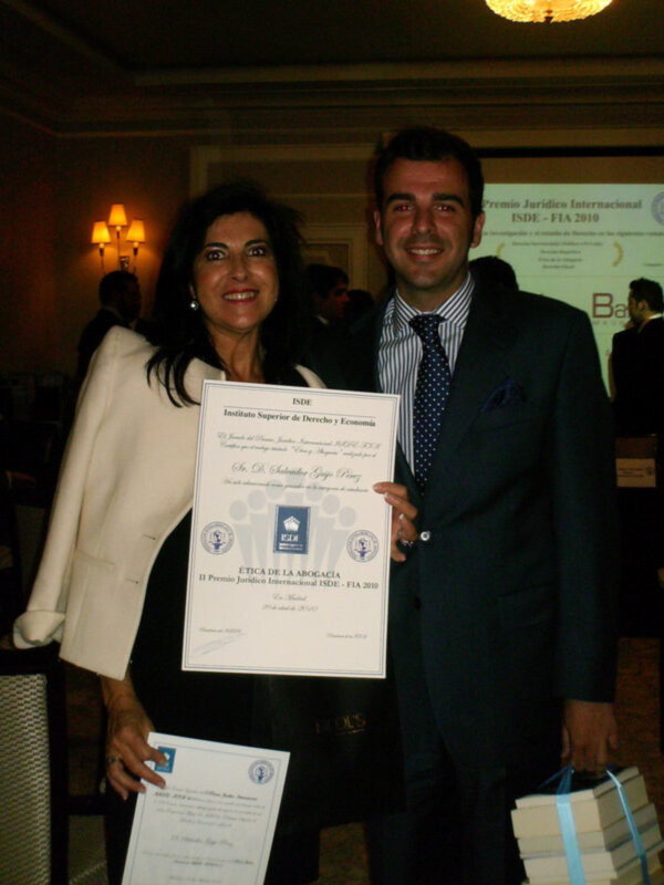 Premio Jurídico Internacional ISDE - FIA 2010: Reconocimiento a la Ética de la Abogacía