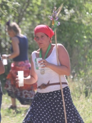 La hija de Belén Ordoñez hace el camino de vuelta del Rocío