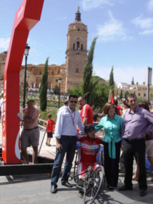 Salida desde Guadix de la Quinta etapa de la Vuelta Ciclista a España