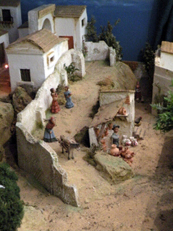Galería del Belén del Colegio de Farmacéutico de Sevilla