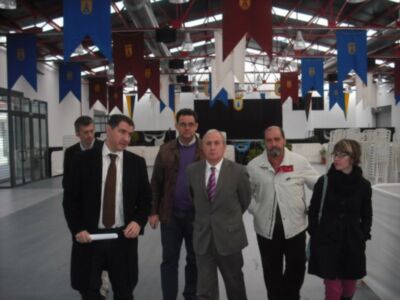 Sebastián Saucedo visitó las obras del plan de reindustrialización en Chipiona 