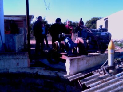 Ayer comenzaron a funcionar dos motores para la extracción de agua y controlar el nivel freático(Chipiona)