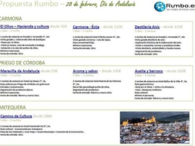 Propuesta rumbo para el 28 de febrero día de andalucía