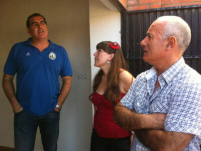 Los ediles de Educación y Servicios Municipales visitan el colegio Divina Pastora(Chipiona) 