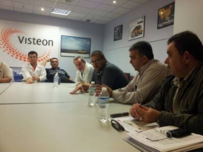 Cárdenas ha pedido contundencia desde las administraciones para evitar a toda costa el cierre de Visteon y exige un papel protagonista de la Junta (Cádiz)