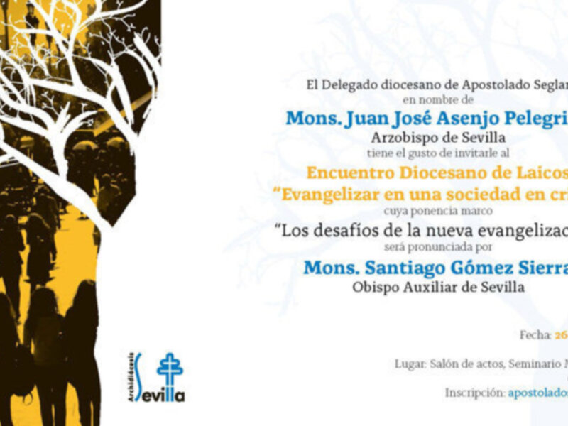 Encuentro Diocesano de Laicos Evangelizar en un sociedad en crisis 26 de noviembre de 2011