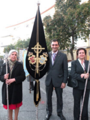 Pio XII y Begoña con la fe de la Milagrosa Sevillana.