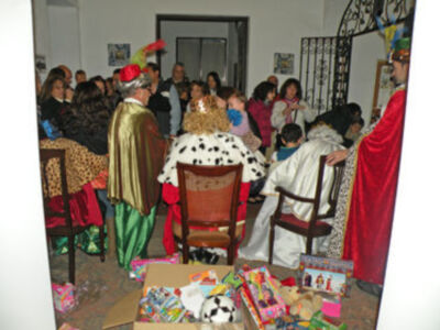 Los Reyes Magos del Belén de la Solidaridad.