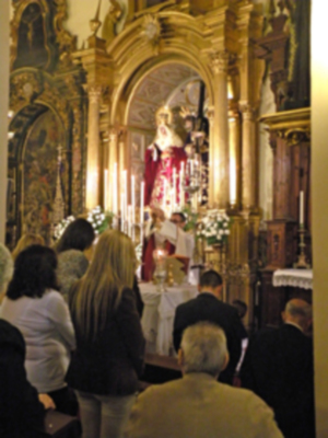 Toma de posesión de la nueva junta de gobierno de la Hermandad de Jesús Nazareno de Alcalá del Río (Sevilla).