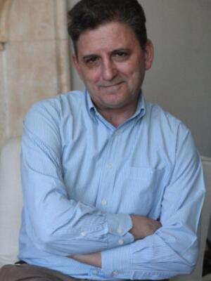 Francisco Gallardo entrevistado por Justo Molinero en la promocion de La Ultima Noche en Barcelona 