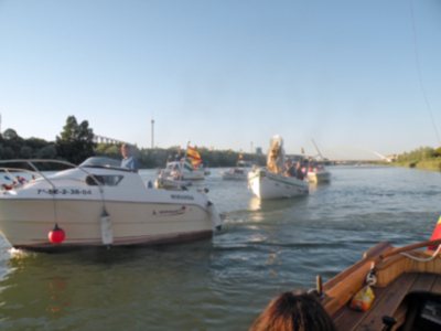 Procesión marinera de la virgen del Carmen de Calatrava.