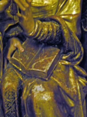 Retablo de Santa Ana del Siglo XVI en la parroquia de Alcalá del Río.